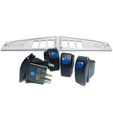 50 Caliber Racing Polaris RZR XP1000 Ride Command 6-Switch CNC Billet Dash Panel - Multiple Colors + Optional Switches (