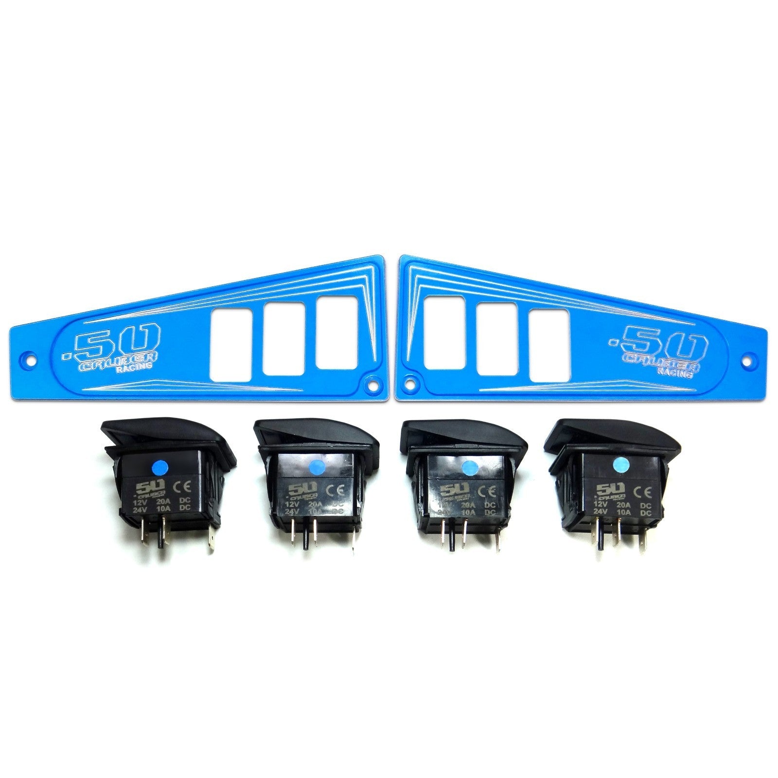 Polaris RZR XP1000 Ride Command 6-Switch CNC Billet Dash Panel - Multiple Colors + Optional Switches (2017+)