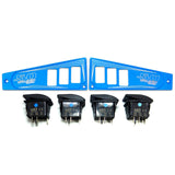 50 Caliber Racing Polaris RZR XP1000 Ride Command 6-Switch CNC Billet Dash Panel - Multiple Colors + Optional Switches (