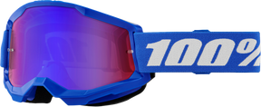 100% Strata 2 Goggles - Blue Mirror Red/Blue Lens