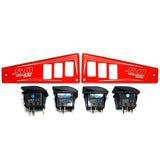 Polaris RZR XP1000 Ride Command 6-Switch CNC Billet Dash Panel - Multiple Colors + Optional Switches (2017+)
