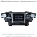50 Caliber Racing Polaris RZR XP1000 Ride Command 6-Switch CNC Billet Dash Panel - Multiple Colors + Optional Switches (