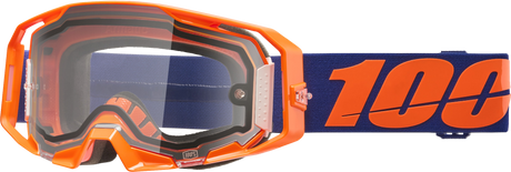 100% ARmatic Enduro Moto Goggles - Neon Orange Clear
