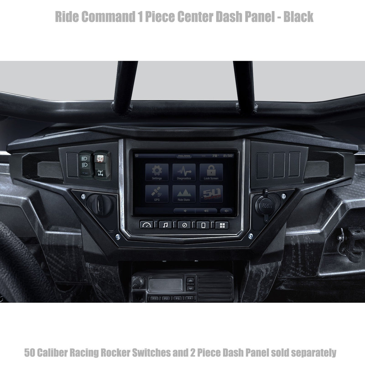 50 Caliber Racing Ride Command XP1000 1 Piece Dash Panel