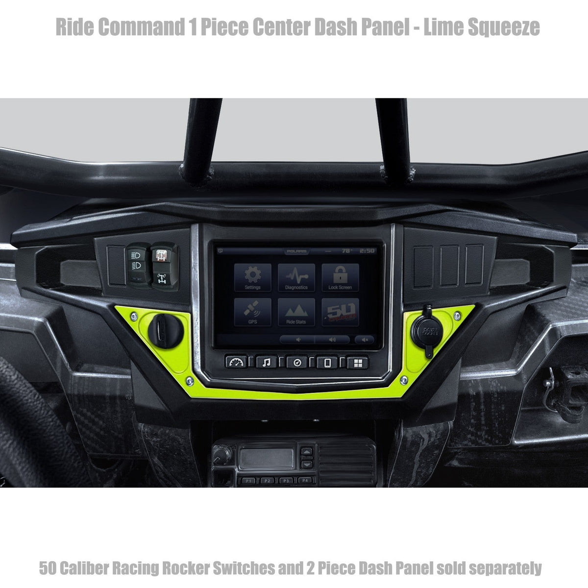 50 Caliber Racing Ride Command XP1000 1 Piece Dash Panel