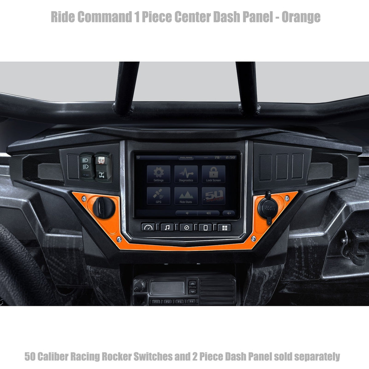 50 Caliber Racing Ride Command XP1000 1 Piece Dash Panel
