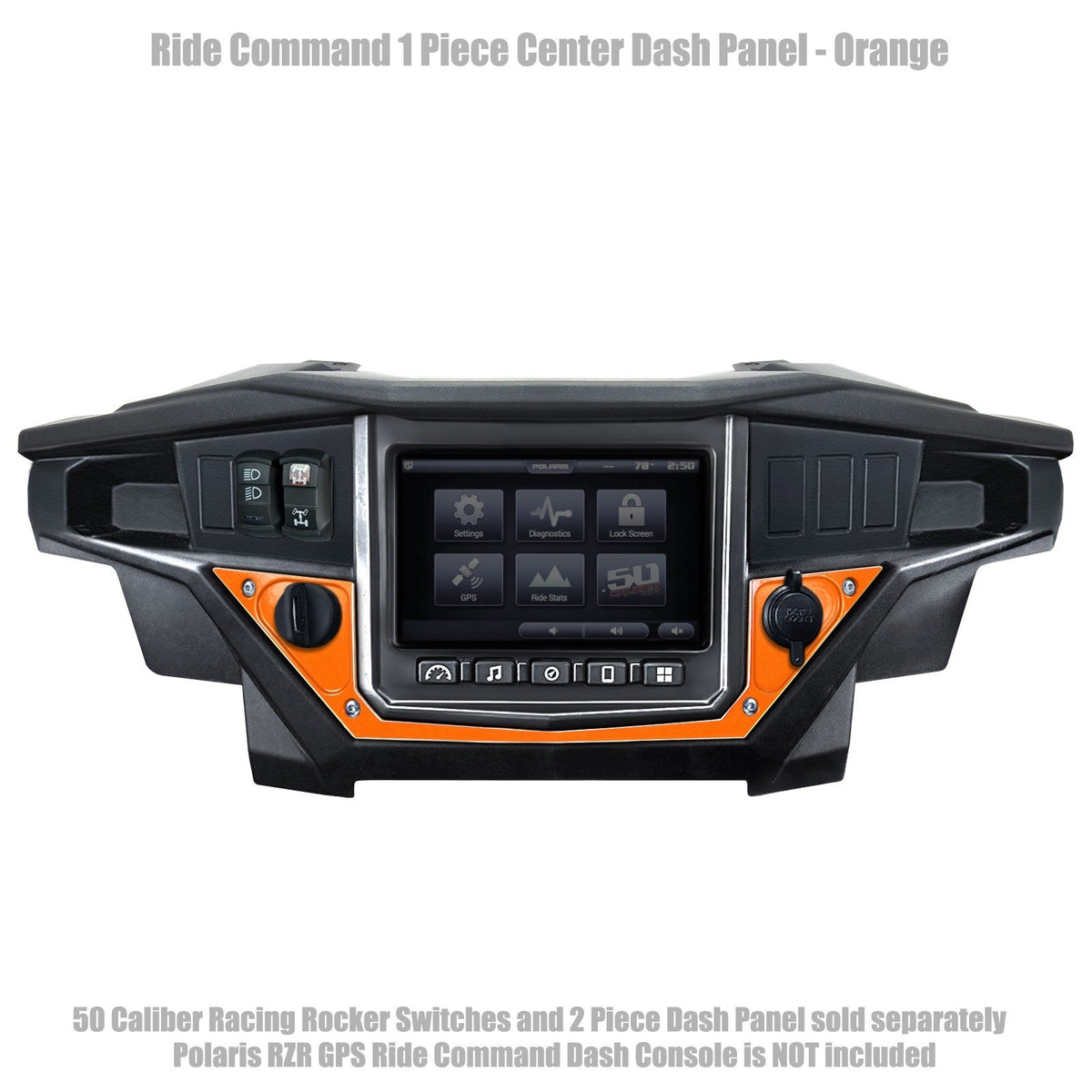 50 Caliber Racing Ride Command XP1000 1 Piece Dash Panel