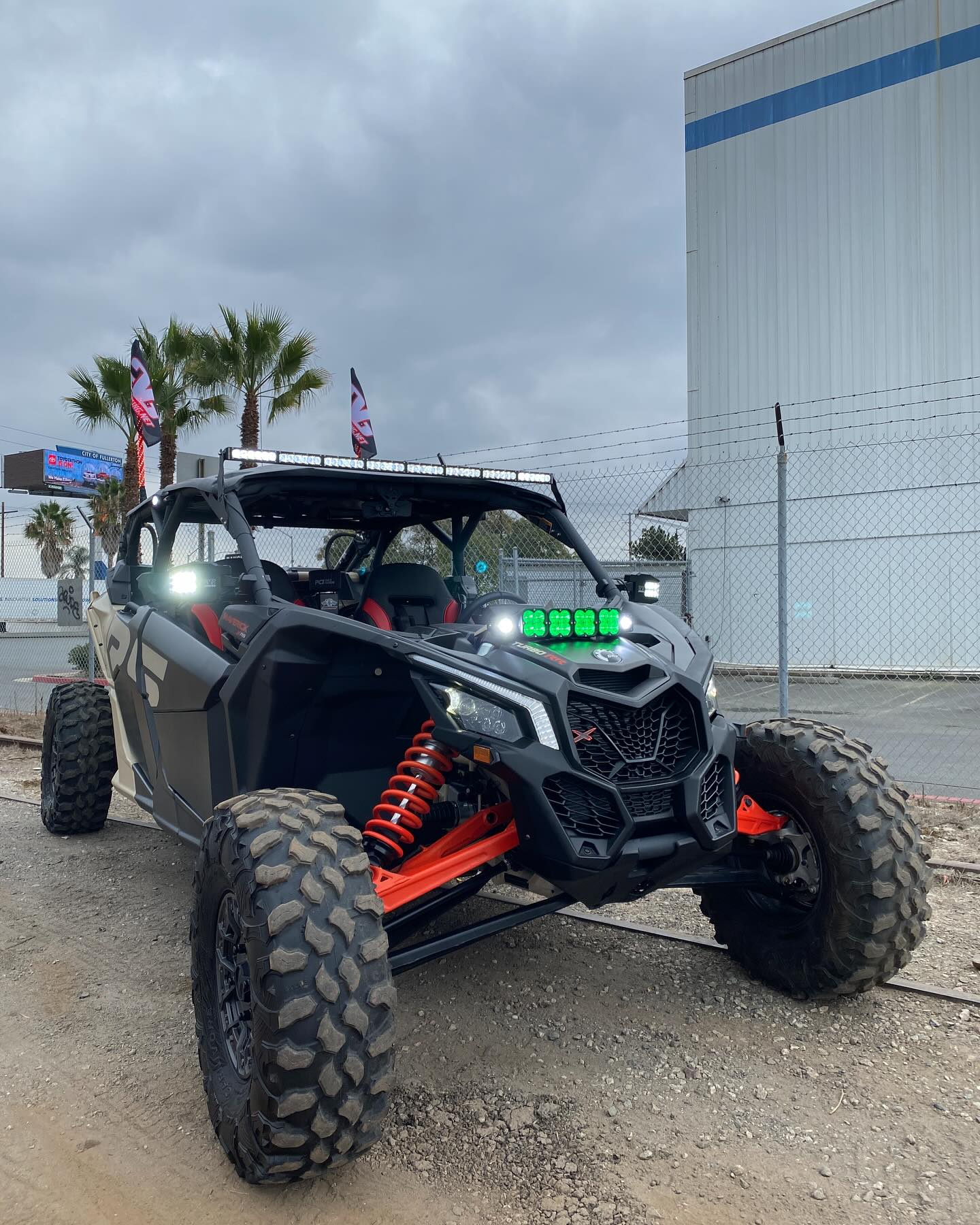 Photo of Can-Am X3 Universal Shock Tower Bracket for LED Pods or LED Light Bar Made In USA by GGLighting - Premium for UTVs / Side by Sides