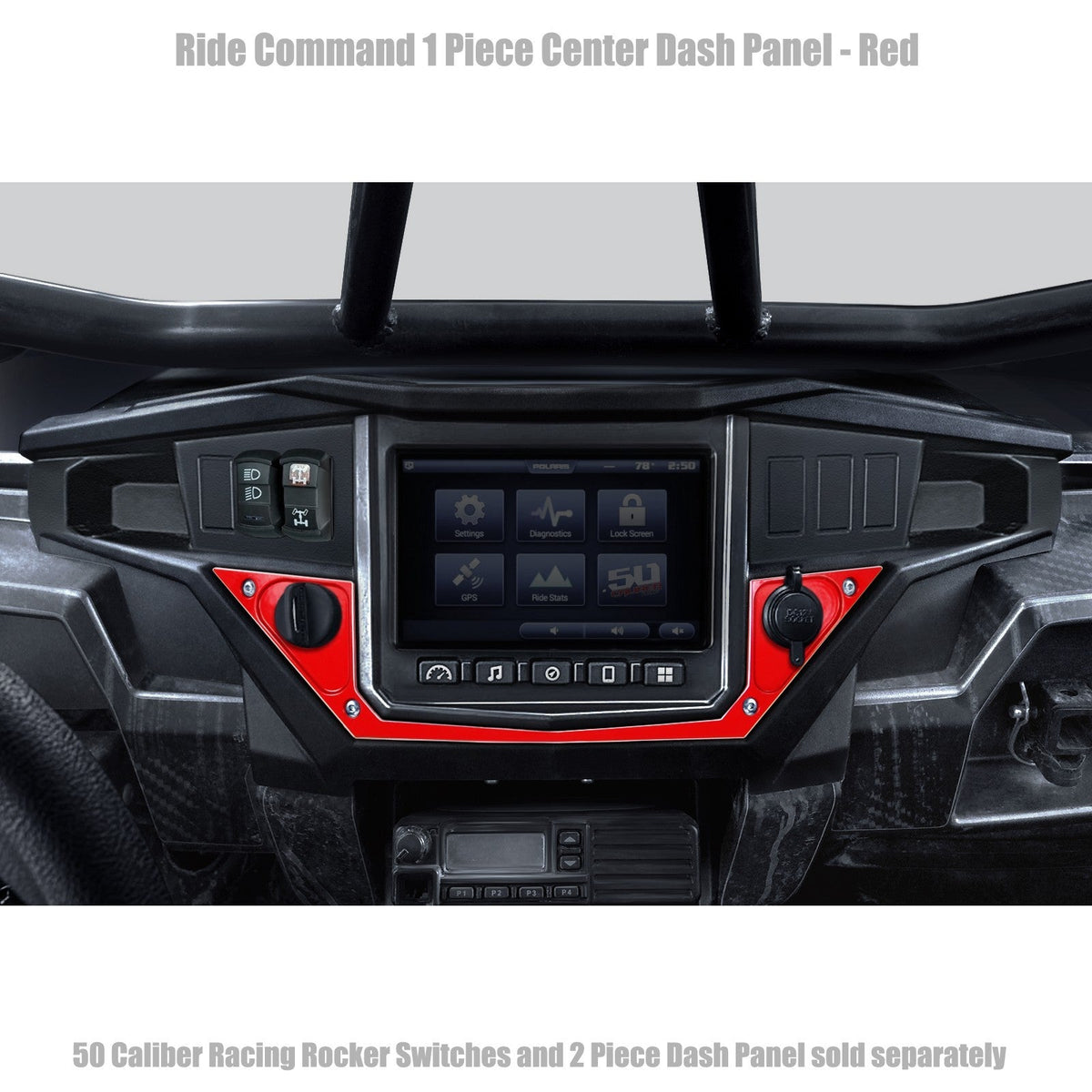 50 Caliber Racing Ride Command XP1000 1 Piece Dash Panel