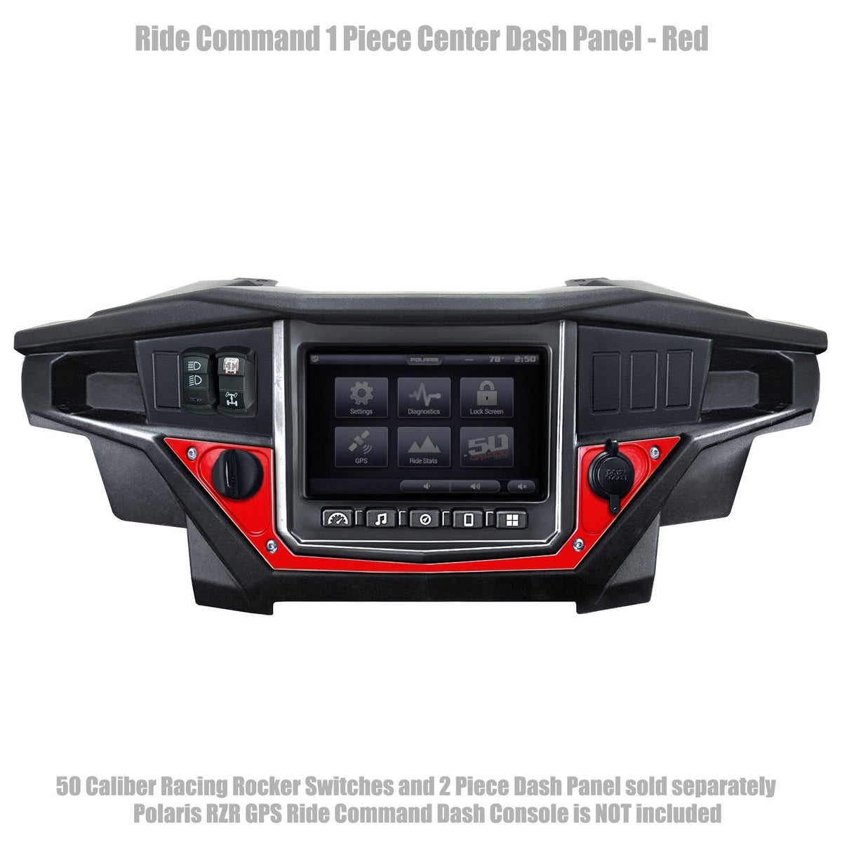 50 Caliber Racing Ride Command XP1000 1 Piece Dash Panel