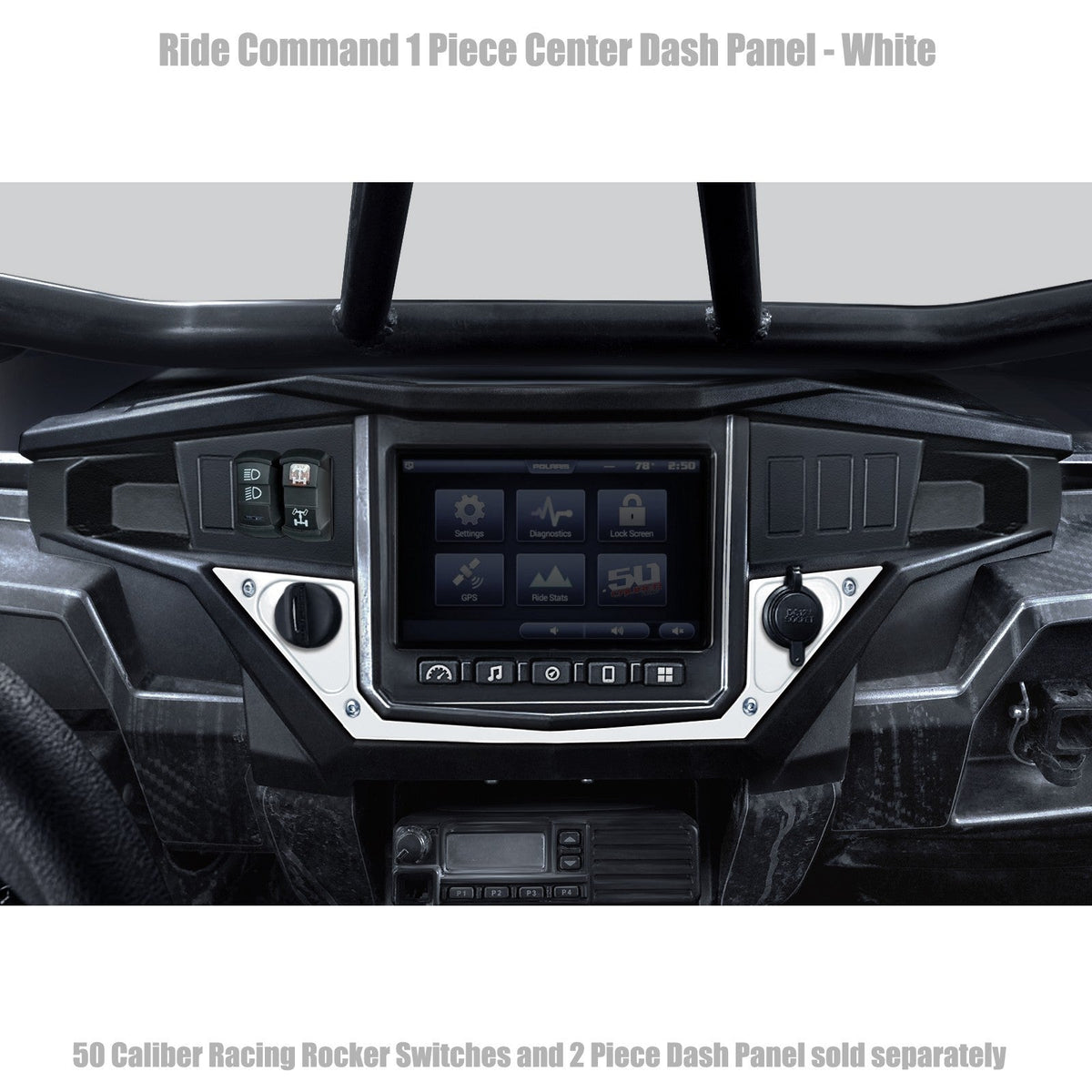 50 Caliber Racing Ride Command XP1000 1 Piece Dash Panel