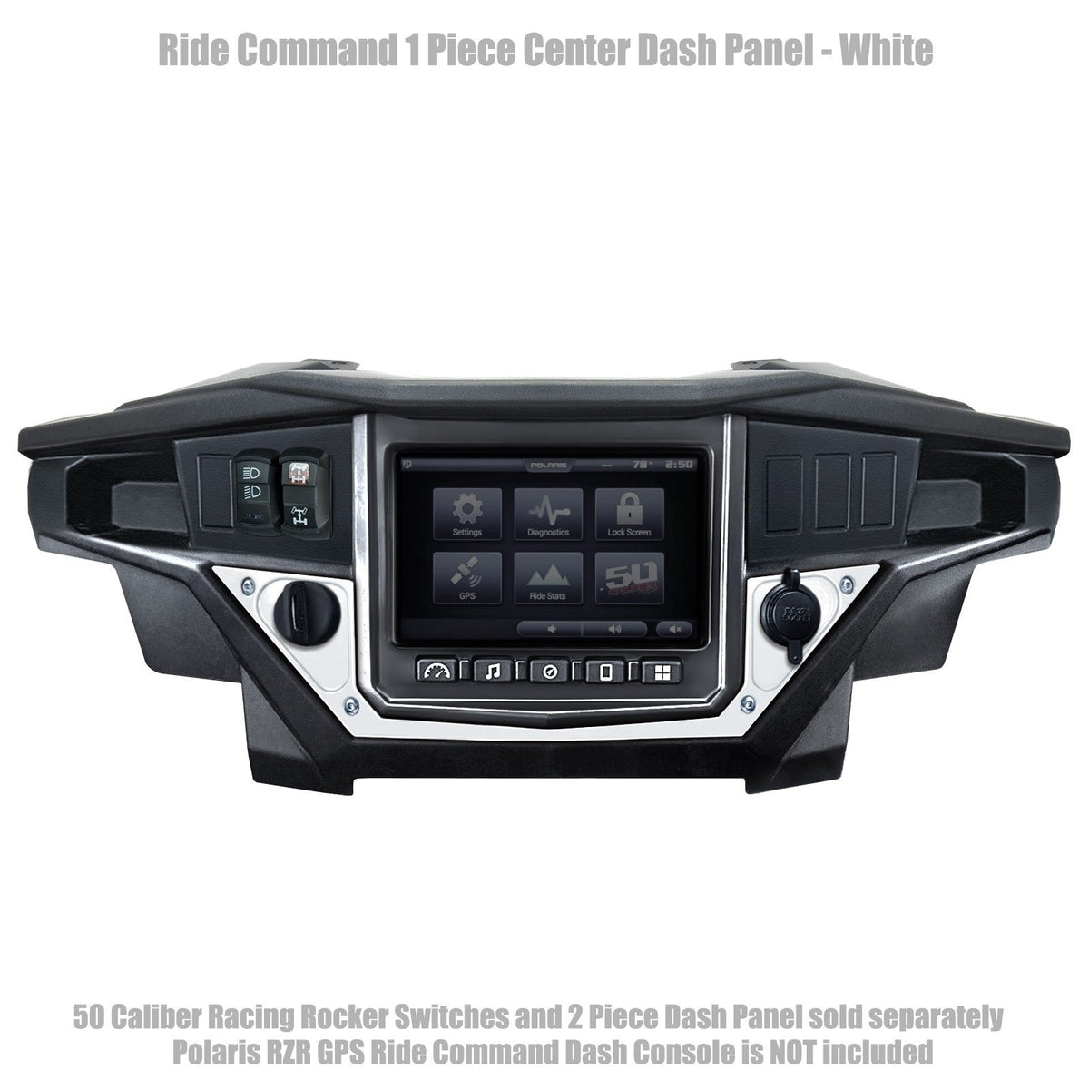 50 Caliber Racing Ride Command XP1000 1 Piece Dash Panel