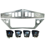 Polaris RZR XP1000 Ride Command 6-Switch CNC Billet Dash Panel - Multiple Colors + Optional Switches (2017+)