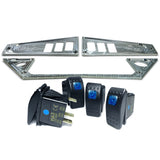 Polaris RZR XP1000 Ride Command 6-Switch CNC Billet Dash Panel - Multiple Colors + Optional Switches (2017+)