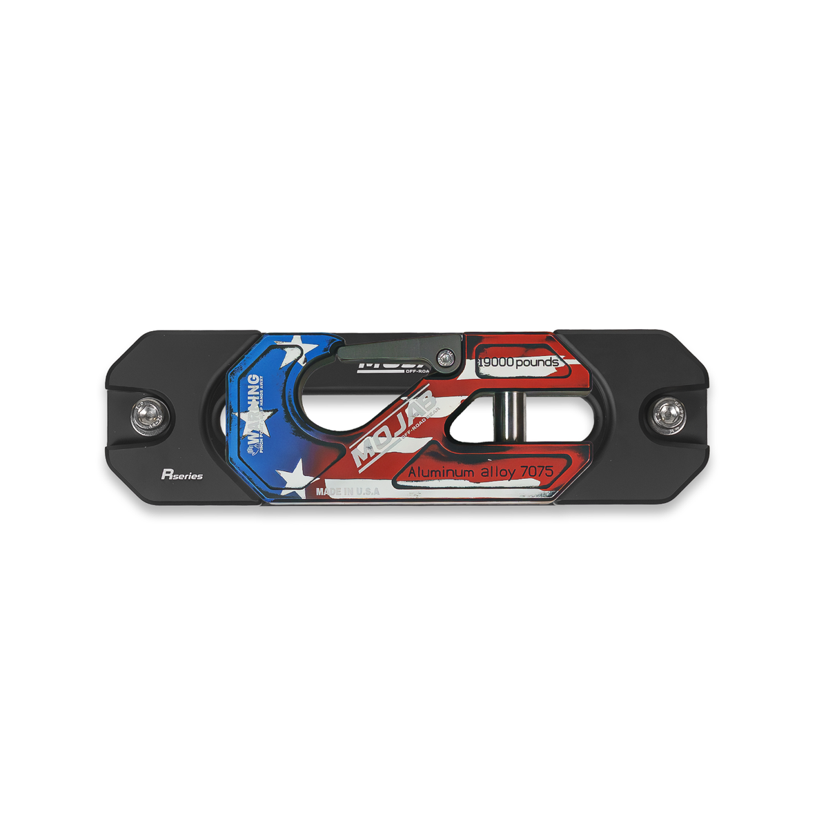 Photo of Aluminum Recessed Winch Shackle with Fairlead Kit, closed latch (LIFE TIME WARRANTY*) by MOJAB OFFROAD - Premium Winches & Winch Mounts for UTVs / Side by Sides