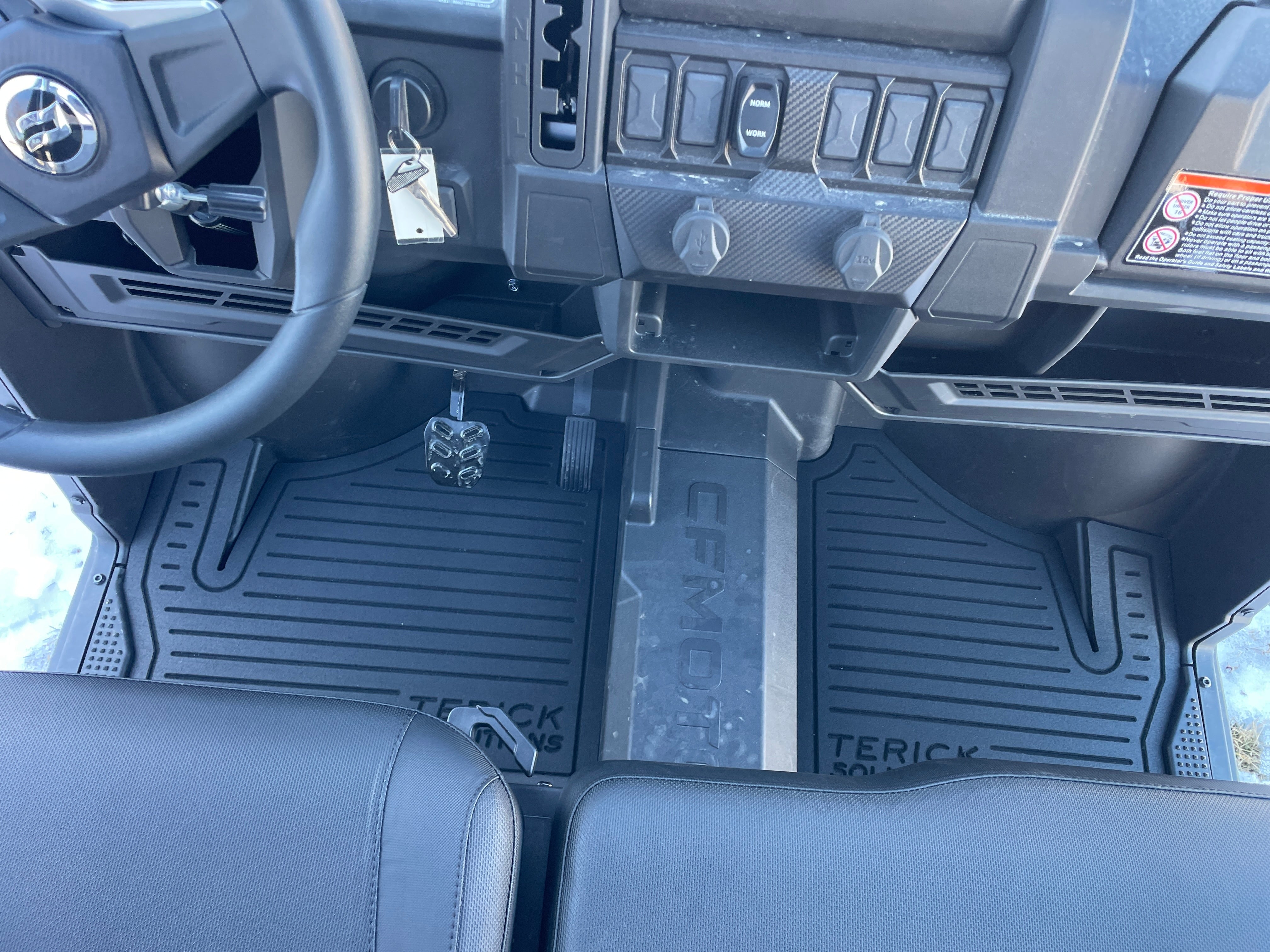 Photo of CFMOTO UFORCE 600 Rubber Floor Mats by Terick Solutions - Premium UTV Rubber floor mats for UTVs / Side by Sides