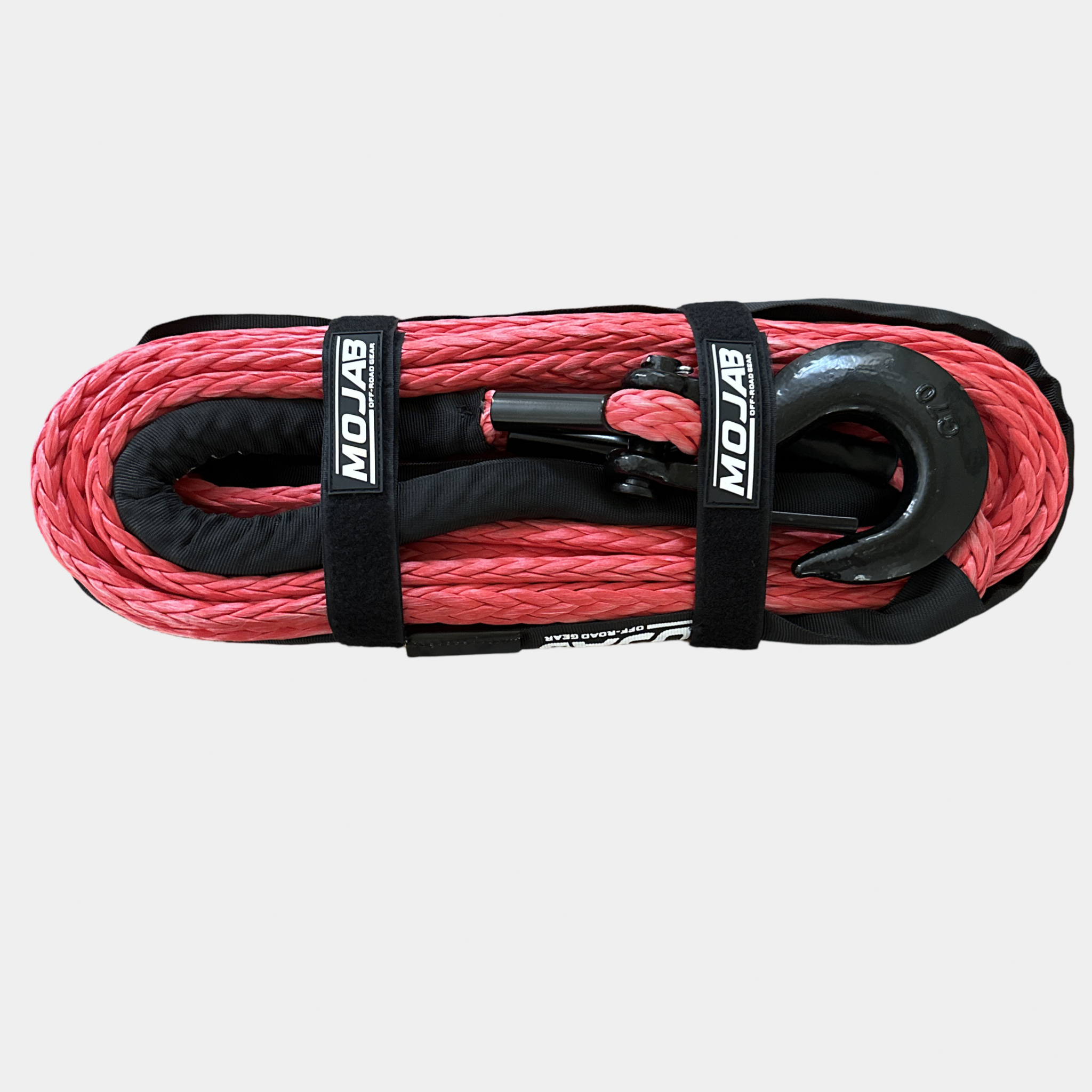 Photo of 1/2'' x 78' Synthetic Winch Rope with Removable forged winch hook by MOJAB OFFROAD - Premium for UTVs / Side by Sides