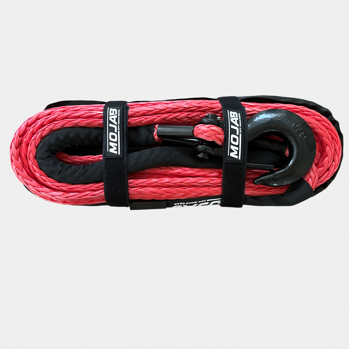 1/2'' x 78' Synthetic Winch Rope with Removable  forged winch hook