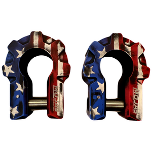 American Flag - 3/4'' Extreme duty Aluminum Shackle set (9T)