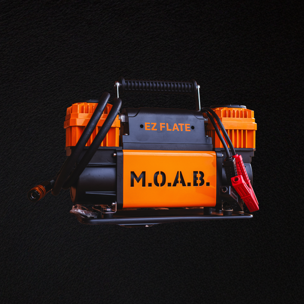 Photo of M.O.A.B. - 10.6 CFM Portable Dual Air Compressor by EZ FLATE - Premium Compressors for UTVs / Side by Sides