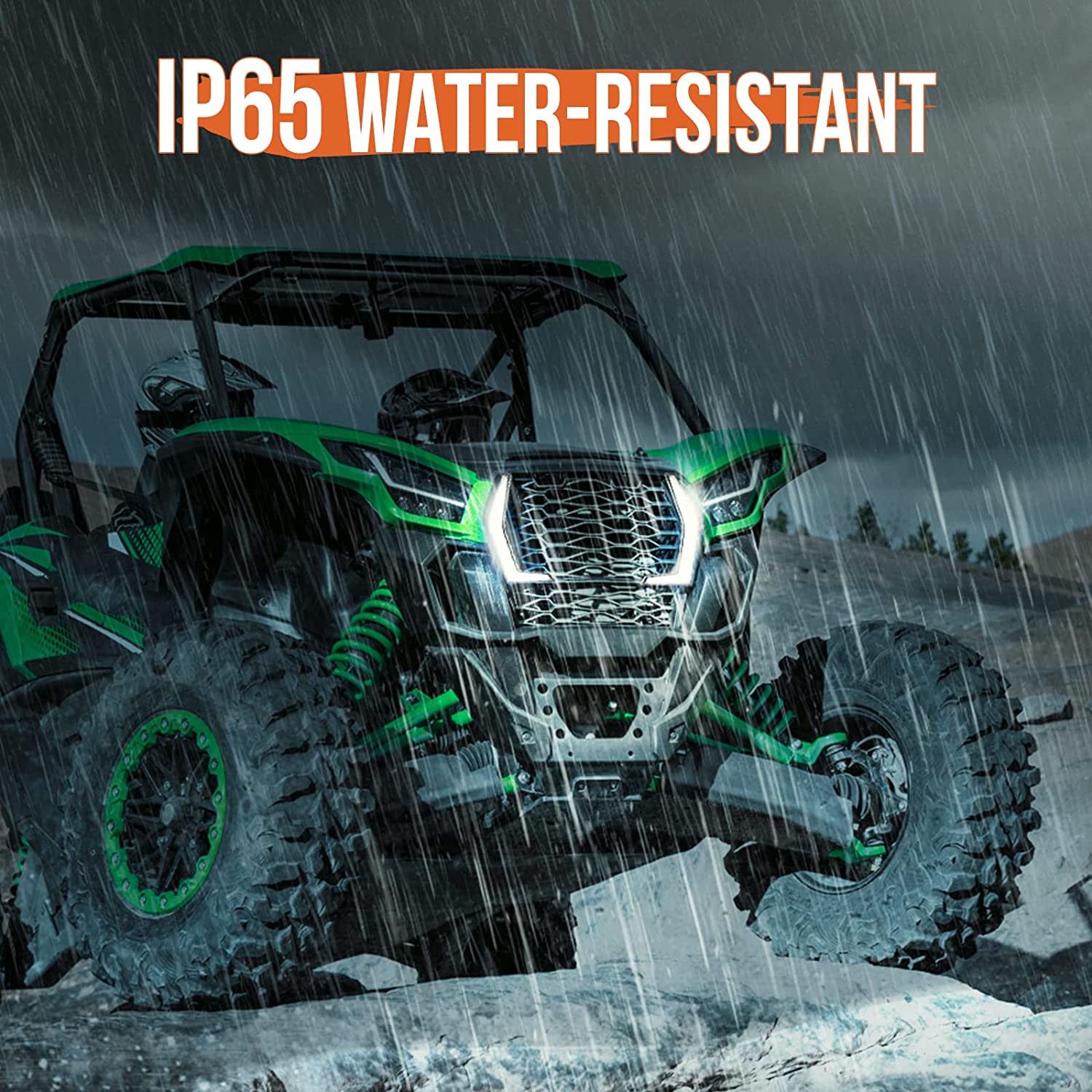Photo of Fang Lights for Kawasaki Teryx KRX 1000 by Kemimoto - Premium for UTVs / Side by Sides