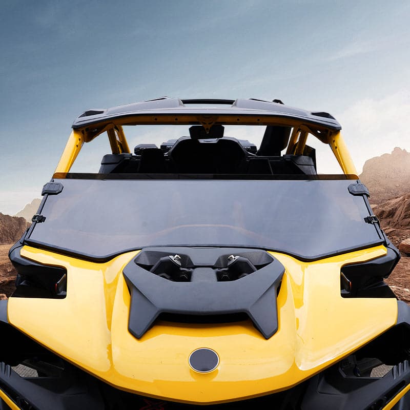 Photo of Tinted Half Windshield for Can-Am Maverick R 2024+ by Kemimoto - Premium for UTVs / Side by Sides