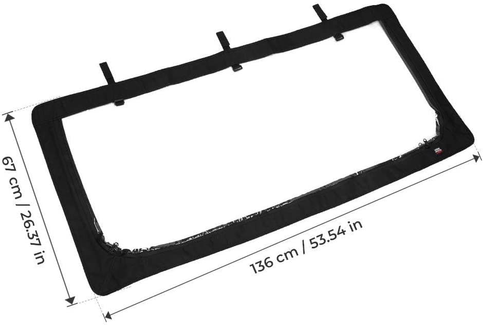 Photo of Clear Full Soft Window for Kawasaki Mule2500/3000/Polaris Ranger by Kemimoto - Premium for UTVs / Side by Sides