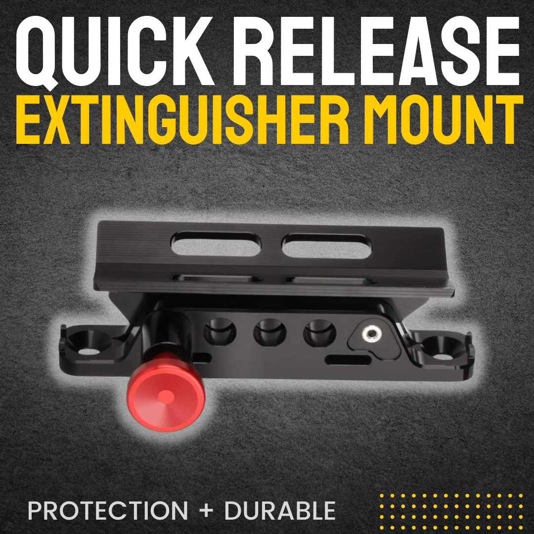 Quick-Release Fire Extinguisher Mount For Roll Bars (UTV, Jeep, Boat)