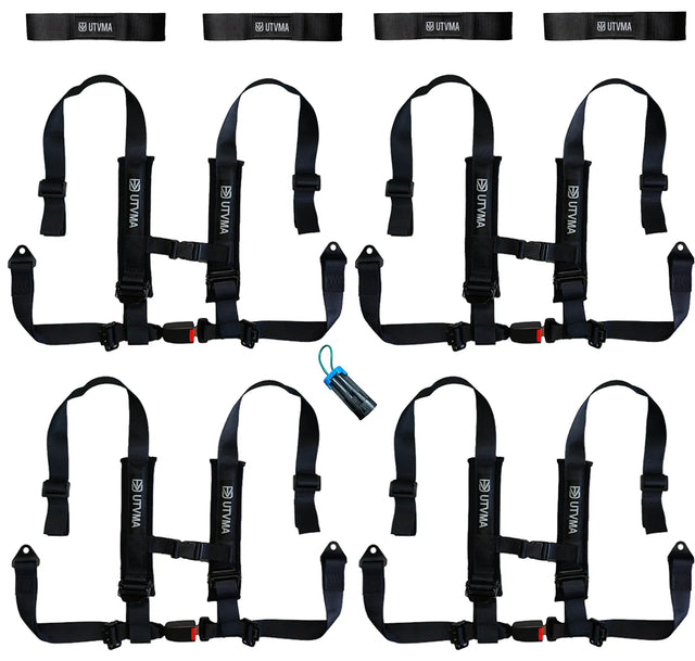 Photo of Four Harness Pack Auto Buckle with Harness Collars by UTV Mountain Accessories - Premium for UTVs / Side by Sides