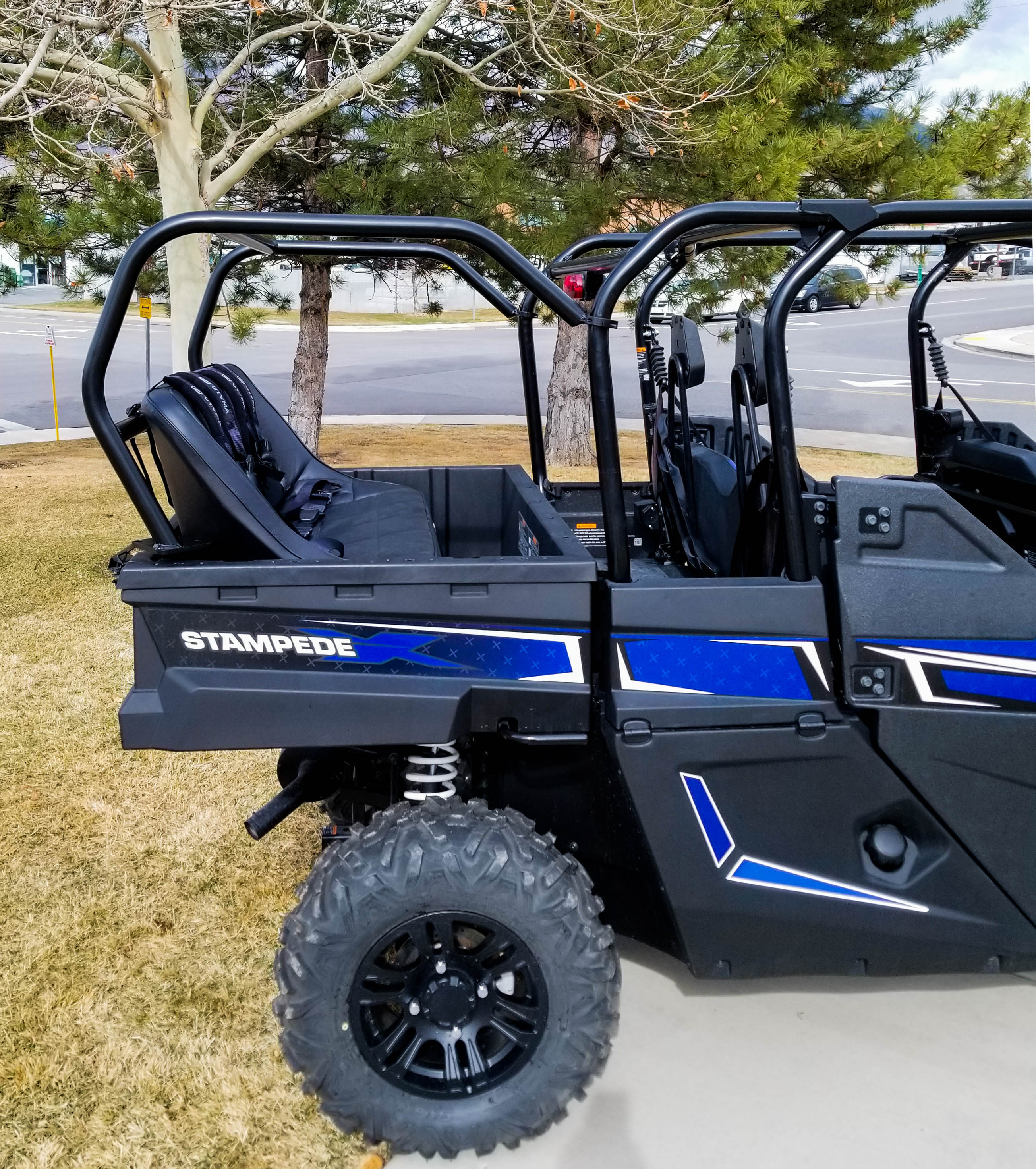Photo of Textron Stampede 4 Back Seat and Roll Cage Kit (2018-2021) by UTV Mountain Accessories - Premium Roll Cages for UTVs / Side by Sides