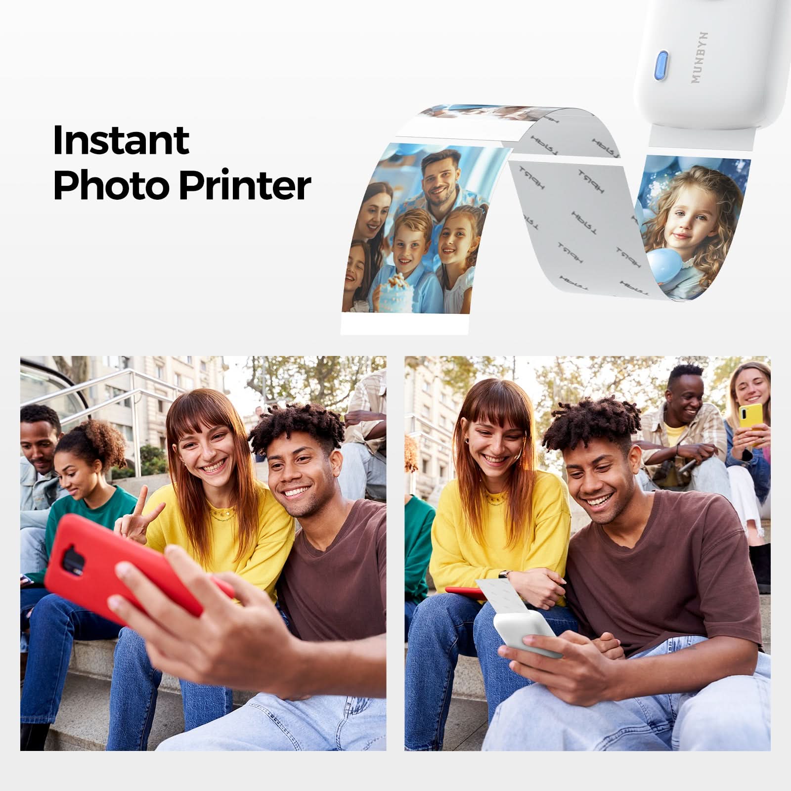 Photo of MUNBYN 2"x3" Premium Instant Photo Paper Automatic Lamination by Kemimoto - Premium for UTVs / Side by Sides
