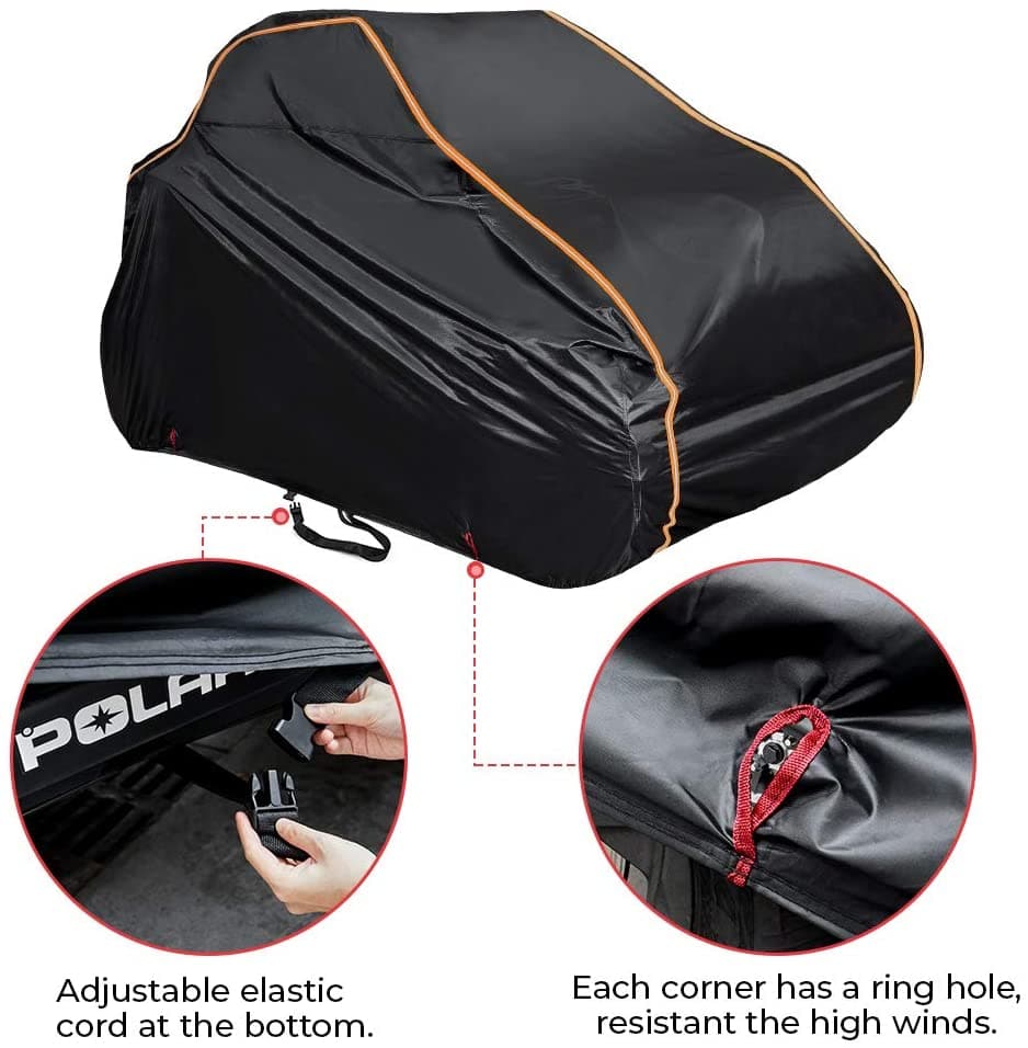 Photo of UTV Cover with Rlective Strip Fit Polaris RZR by Kemimoto - Premium for UTVs / Side by Sides