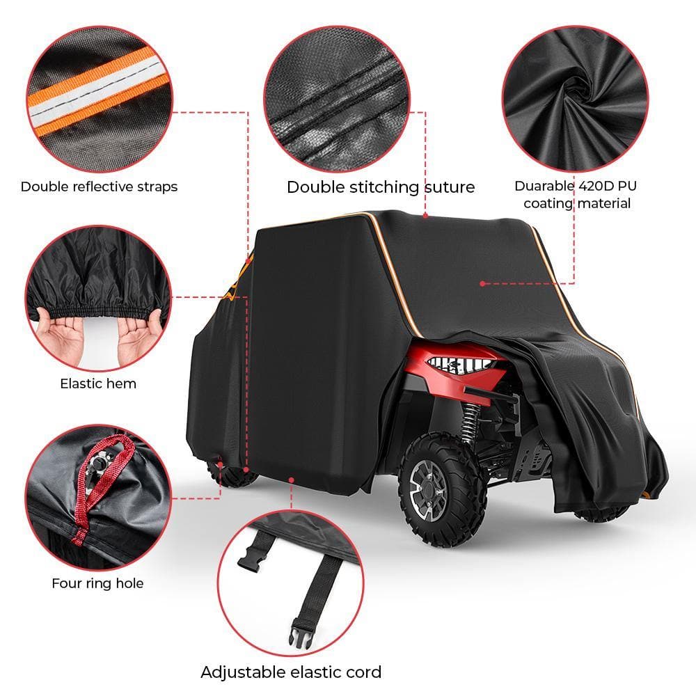 Photo of UTV Cover Waterproof 4-Seat 420D for Defender, Ranger, General by Kemimoto - Premium for UTVs / Side by Sides