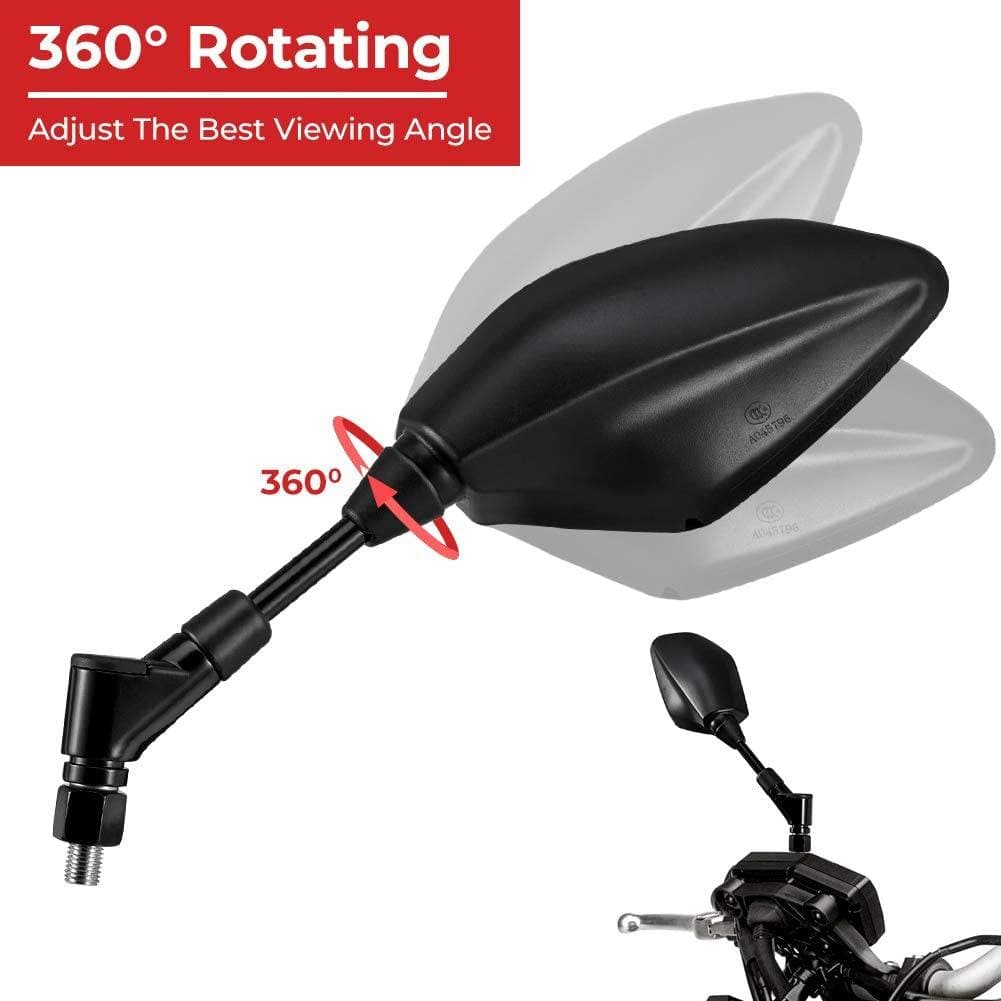Photo of Motorcycle Rear View Side Mirrors for Grom Navi by Kemimoto - Premium for UTVs / Side by Sides