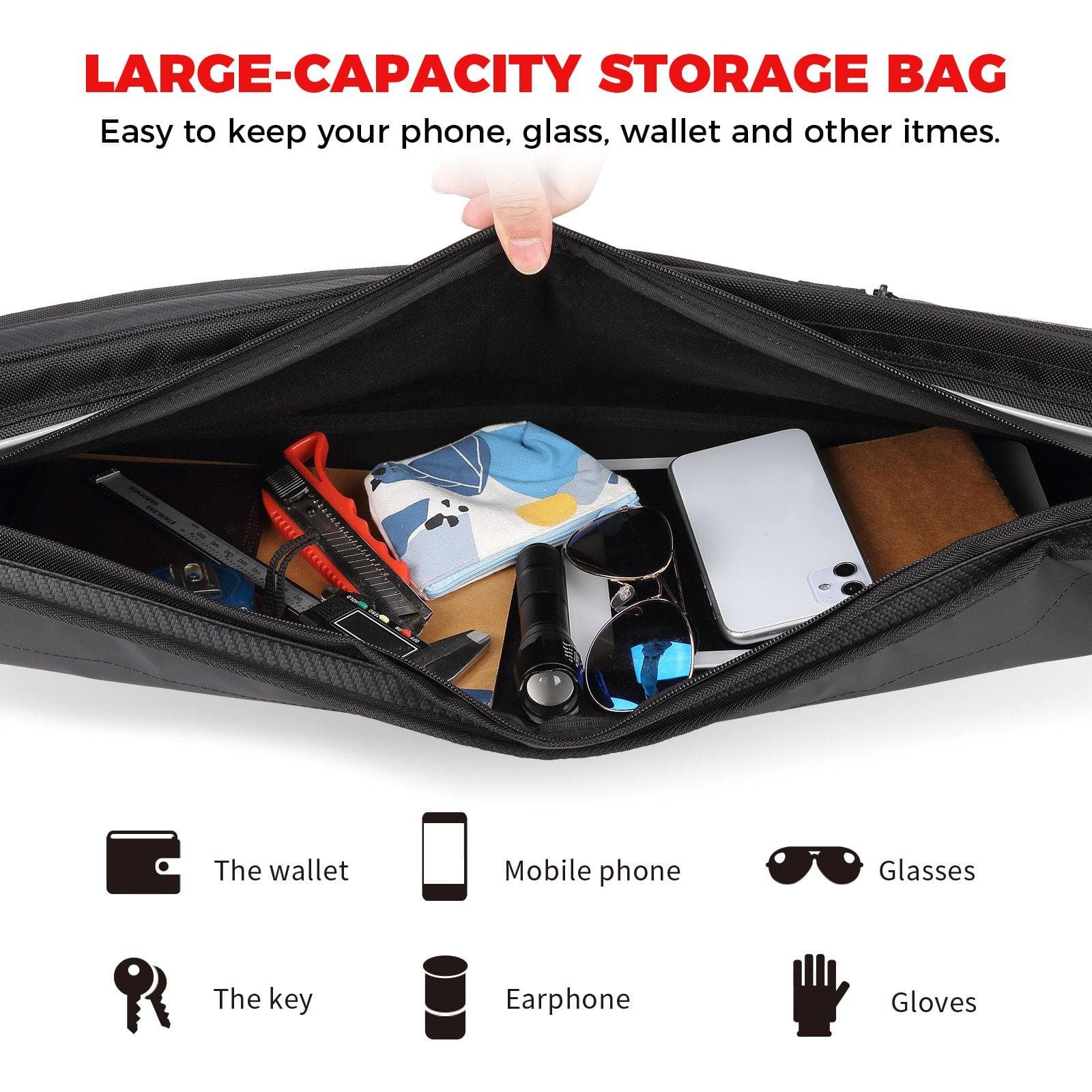Photo of Roof Overhead Storage Bag for Polaris RZR XP 1000 / S 1000 by Kemimoto - Premium for UTVs / Side by Sides