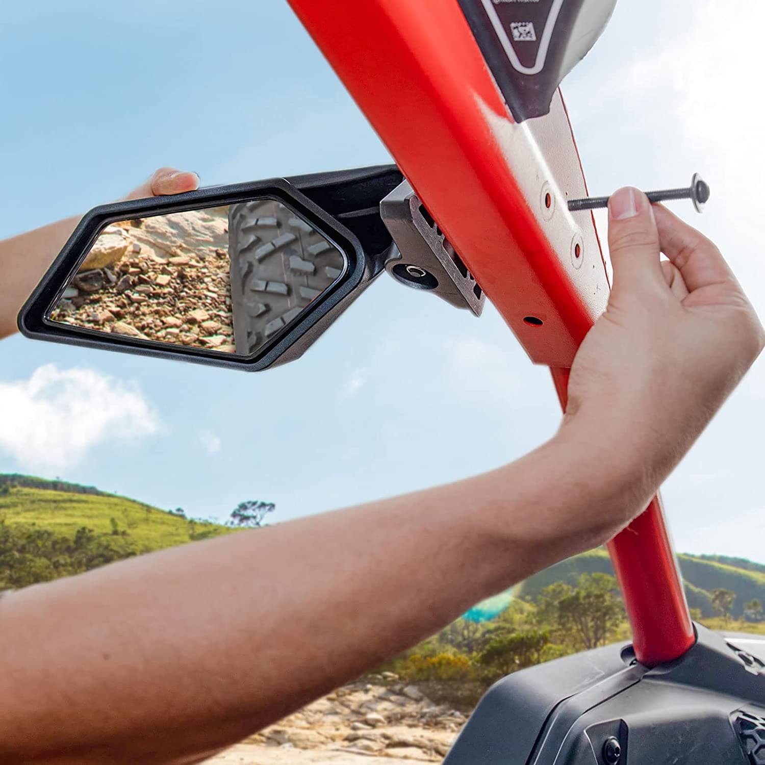 Photo of Fender flares & Side mirrors & Door bags for Can-am Maverick X3 / X3 MAX by Kemimoto - Premium for UTVs / Side by Sides