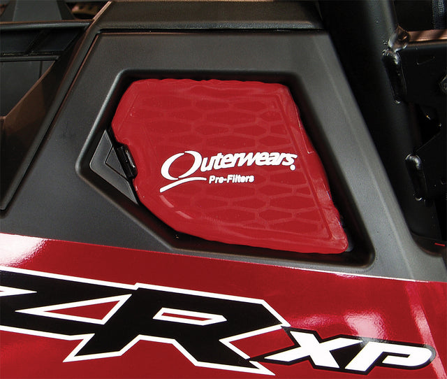 Photo of SIDE INTAKE PRE-FILTER RED by OUTERWEARS - Premium Air Filters for UTVs / Side by Sides