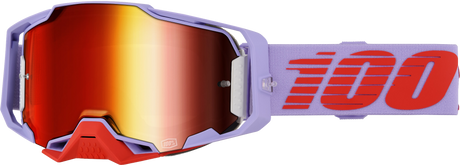 100% Armega Goggles - Fausto Red Mirror Lens