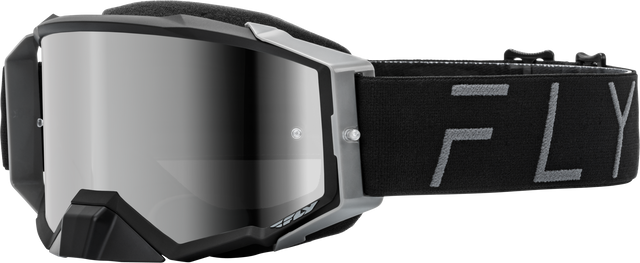 Photo of ZONE PRO GOGGLE BLACK/GREY W/ BLACK MIRROR/SMOKE LENS by FLY RACING - Premium Eyewear for UTVs / Side by Sides