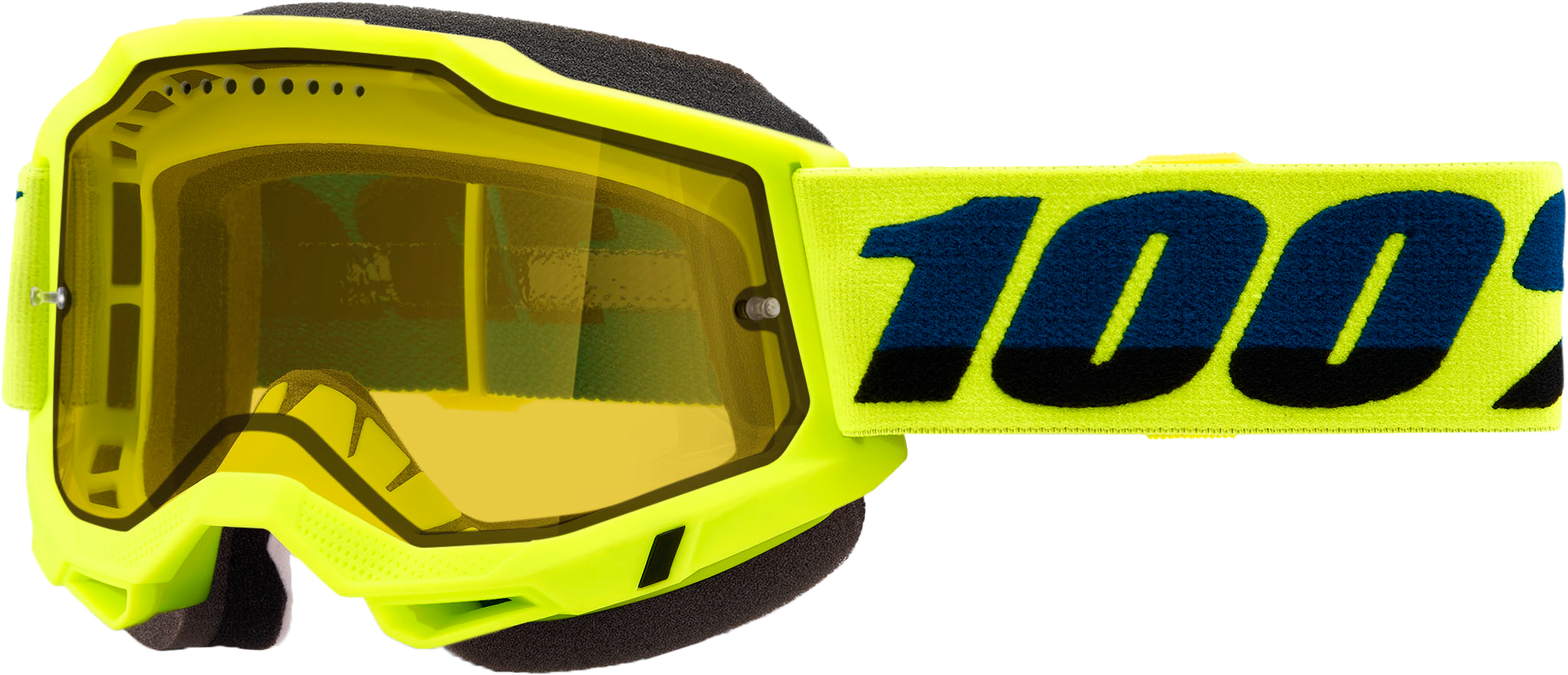 Photo of ACCURI 2 SNOWMOBILE GOGGLE FLUO YELLOW YELLOW LENS by 100-PERCENT - Premium Eyewear for UTVs / Side by Sides