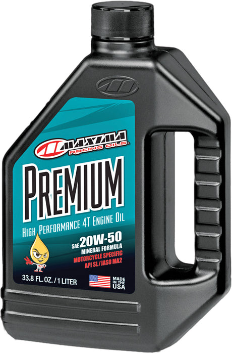 Photo of PREMIUM 4T 20W50 1L 12/CASE by MAXIMA - Premium Chemicals for UTVs / Side by Sides