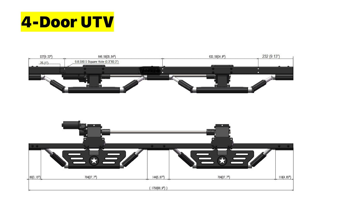 ATM FORGED UTV Power Steps