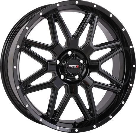 Photo of ST7 WHEEL 20X7 4+3 (+10MM) 5/4.5 GLOSS BLACK by SYSTEM 3 - Premium Wheels for UTVs / Side by Sides