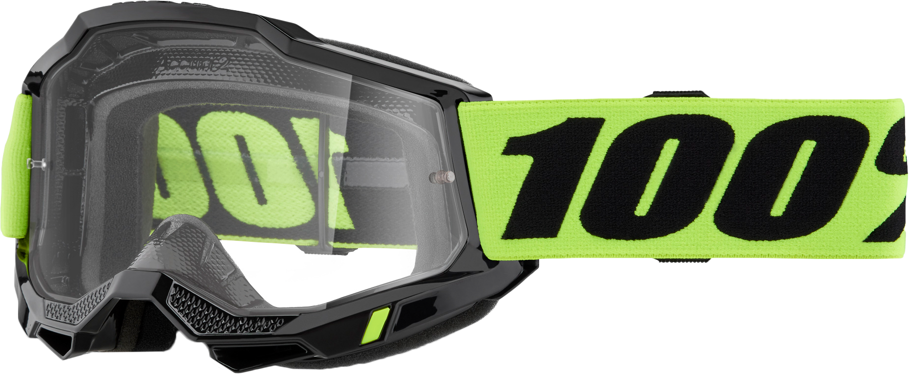 Photo of ACCURI 2 GOGGLE NEON YELLOW CLEAR LENS by 100-PERCENT - Premium Eyewear for UTVs / Side by Sides
