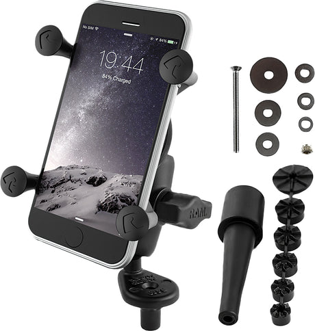 Photo of FORK STEM MOUNT W/SHORT DOUBLE SOCKET ARM by RAM - Premium Accessories for UTVs / Side by Sides