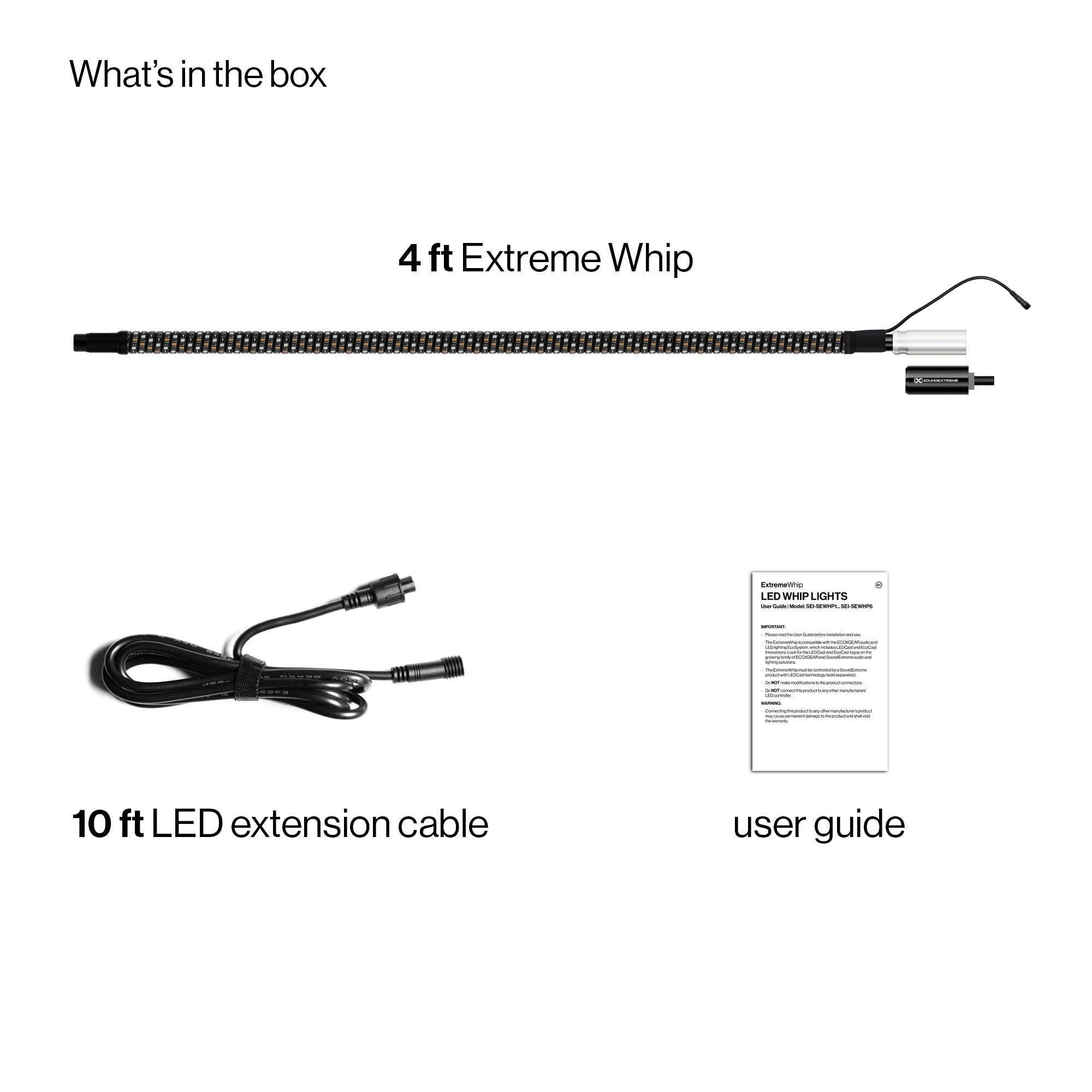 Photo of POWERSPORTS Extreme Whip Qty 1 X 4Ft by ECOXGEAR - Premium for UTVs / Side by Sides