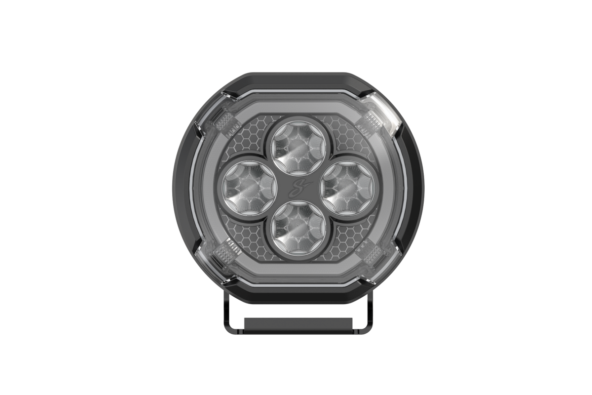 HEXCORE Universal 4" LED Pod Lights, Driving Beam Amber & White (Pair) | STL4PDL