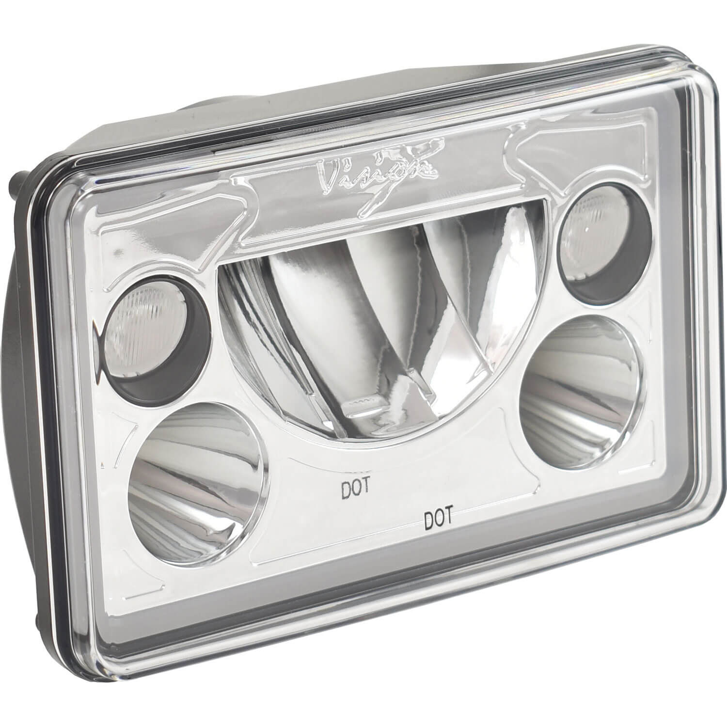 Photo of Single 4x6 Rectangle VX Headlight (with Low-High-Halo) by Vision X Off-Road - Premium LED Headlight for UTVs / Side by Sides