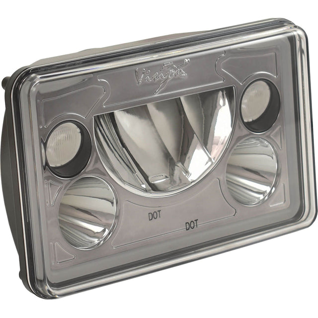 Photo of 4x6" VX Series LED Headlight Kit - Black Chrome | White Halo by Vision X Off-Road - Premium LED Headlight for UTVs / Side by Sides