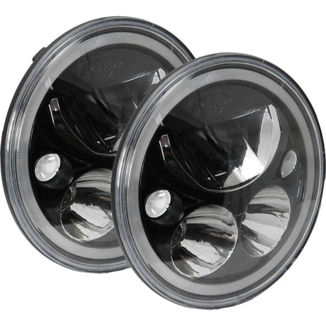 Photo of 5.75" VX Series LED Headlight Kit - Black Chrome | White Halo by Vision X Off-Road - Premium LED Headlight for UTVs / Side by Sides